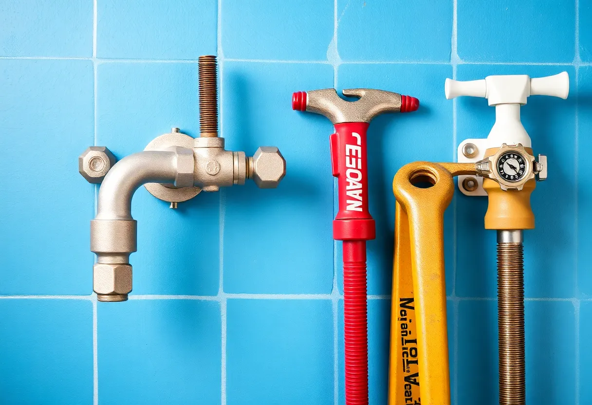 Plumbing tools arrangement