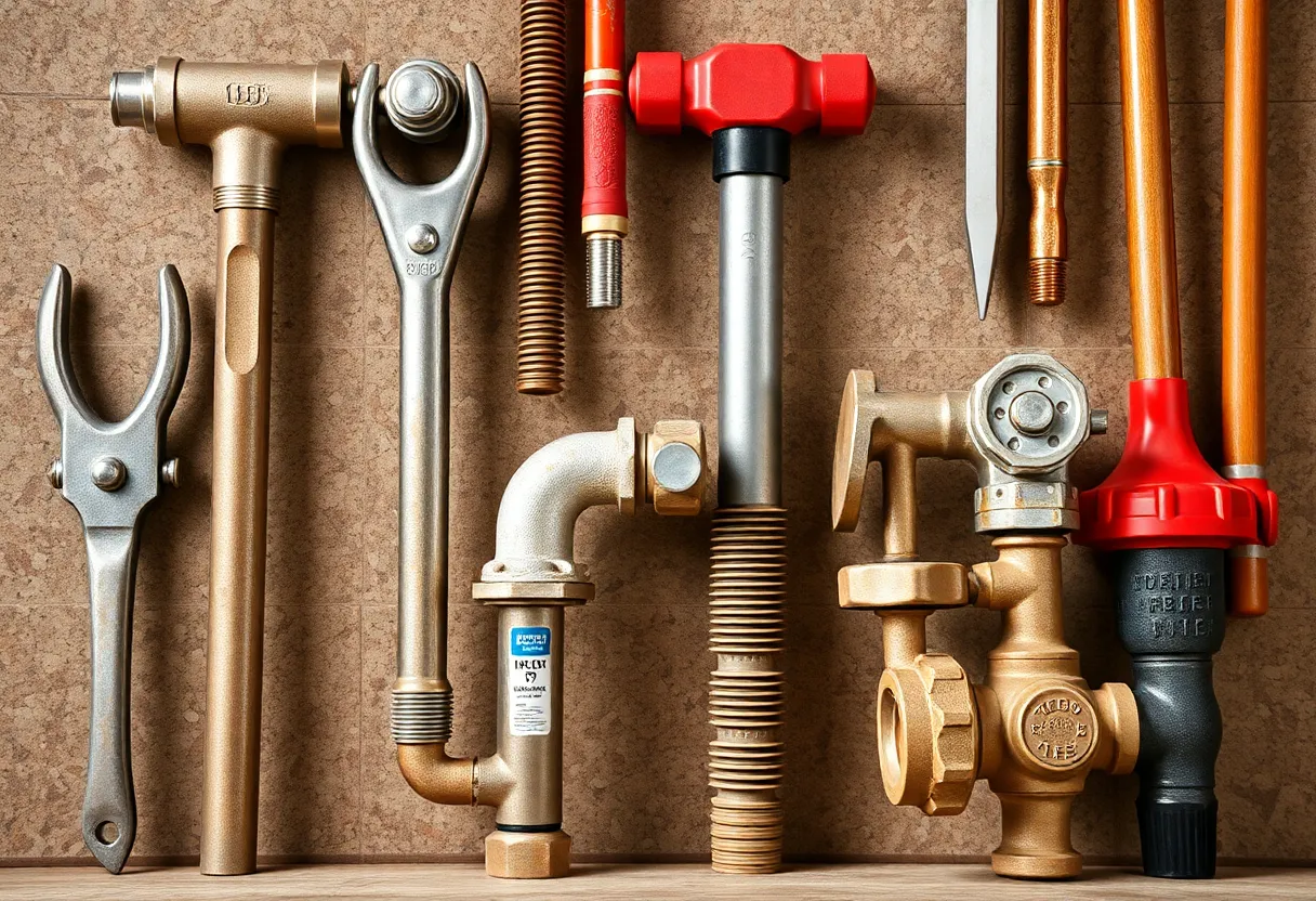 Plumbing tools collection