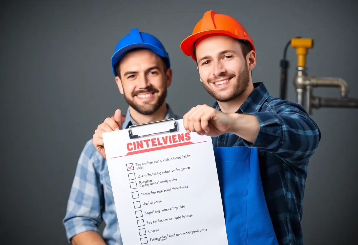 Plumber Interview Checklist