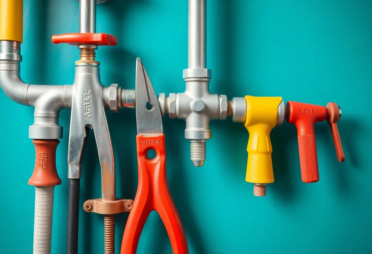 Plumbing tools arrangement