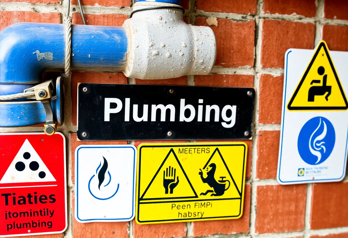 Plumbing issue signs