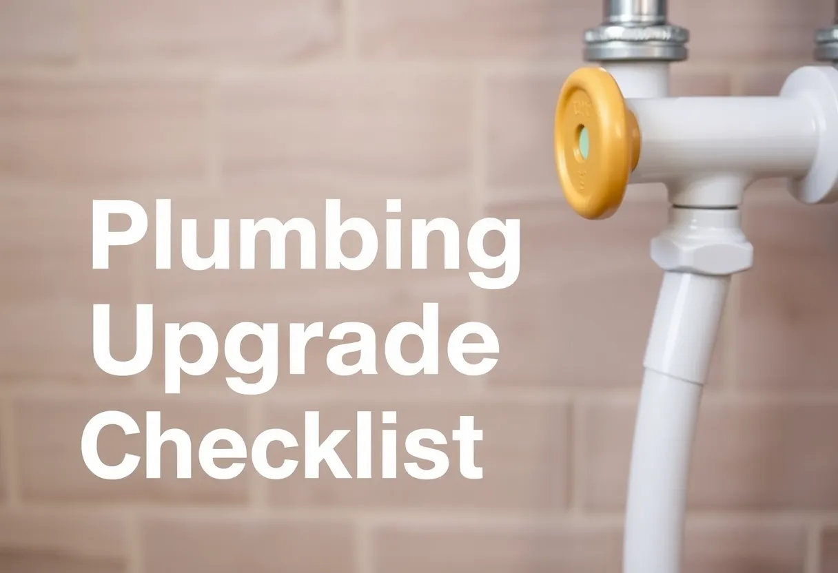 Plumbing Upgrade Checklist